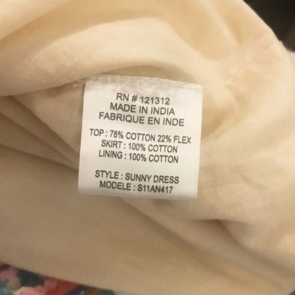 ANTHROPOLOGIE BY GRYPHON  EMBROIDERED DRESS SIZE MEDIUM - Picture 12 of 14